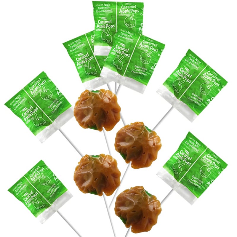 Fruidles Tootsie Caramel Apple Pops Lollipops Suckers, Kosher Certified Dairy, Individually Wrapped (10-Pack) - Image 2